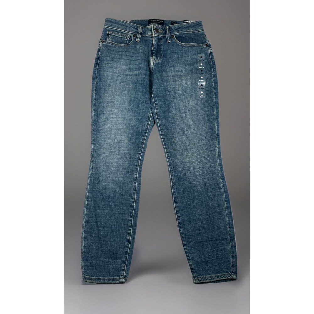 NWT-Lucky Brand Women Size 4/27 Lolita Skinny Jeans Blue Low Rise Ankle Stretch